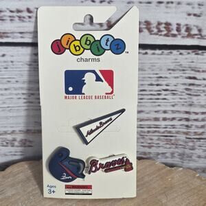 Atlanta Braves Shoe Charms Fit Croc MLB Jibbitz